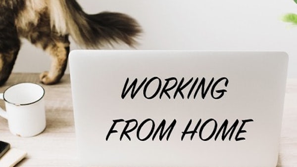working at home