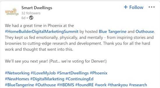 Smart Dwellings Social Smart Dwellings Social Media post