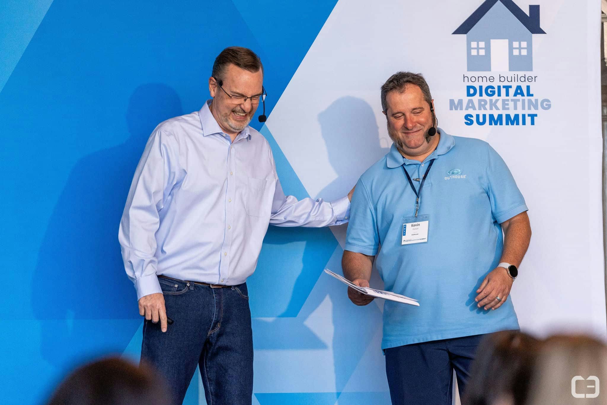 Home Builder Digital Marketing Summit hosts Greg Bray of Blue Tangerine and Kevin Weitzel of Outhouse