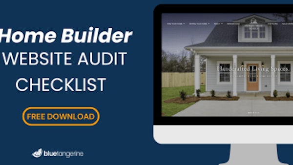 home builder website audit checklist