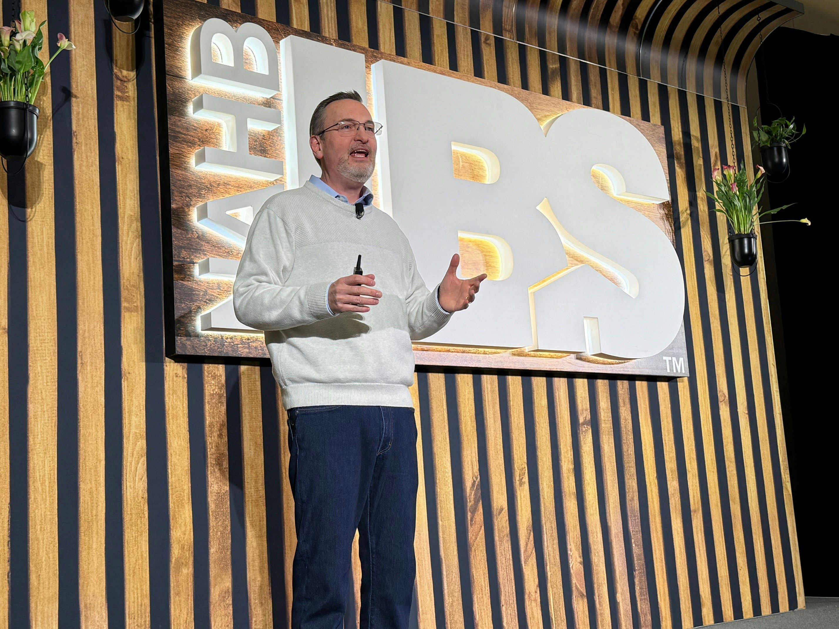 Greg Bray, President of Blue Tangerine presenting at IBS 2025