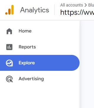 GA4 exploration report navigation