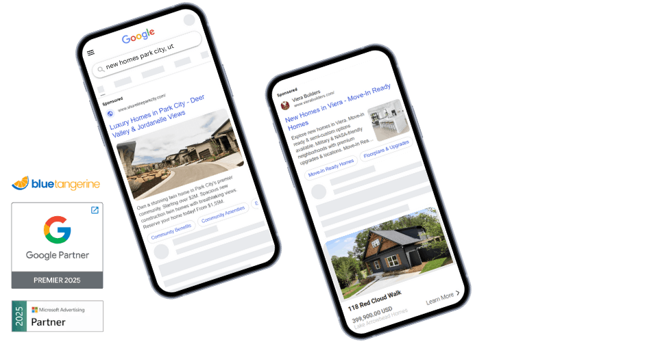 Home Builder Paid Search examples