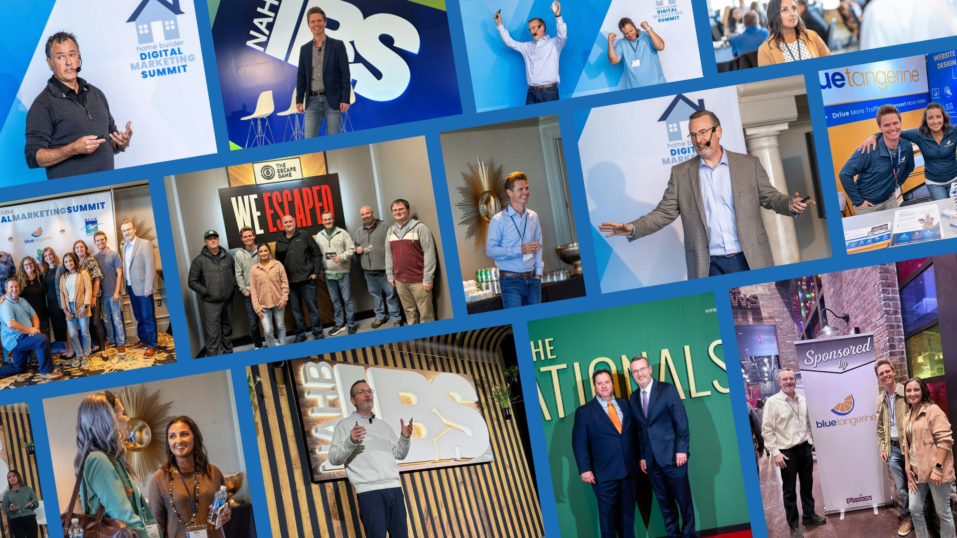 Blue Tangerine team collage of photos