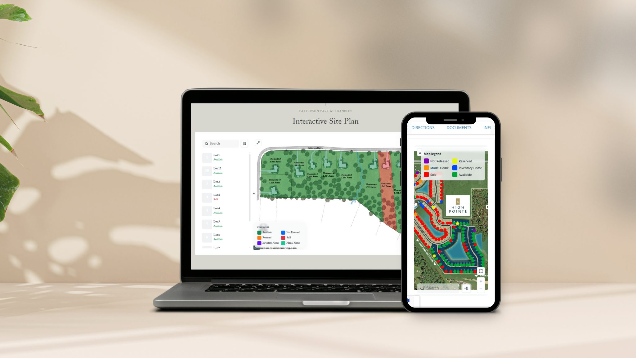 Interactive Site Plans